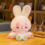 Mochila infantil de peluche conejo - Rosa - Peluche Ángel Conejo