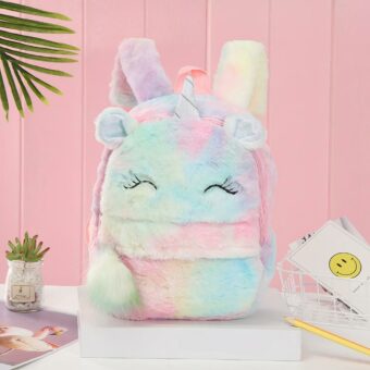 Mochila de peluche para niña Unicornio - Rosa - Mochila de peluche para animales