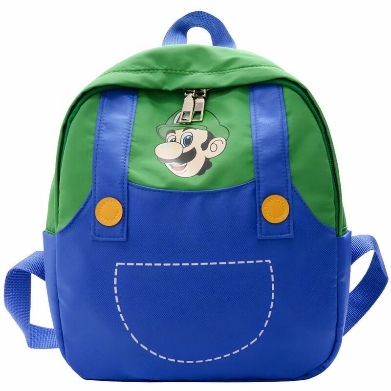 Mochila escolar Super Mario para niños - Verde - Mochila Mochila escolar