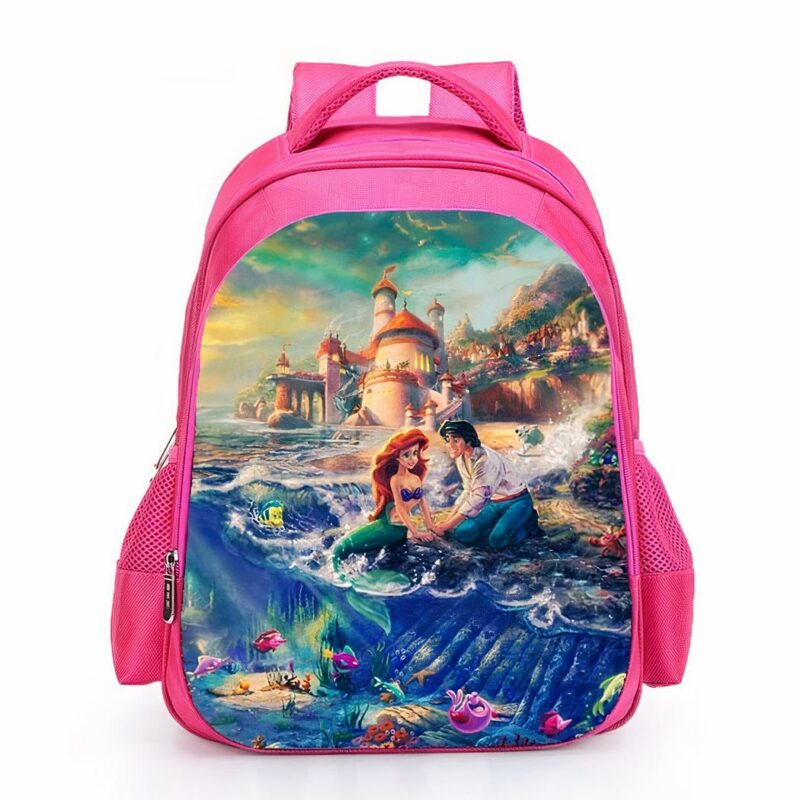 La Sirenita mochila para niñas - Azul - Ariel Puzzle