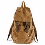 Mochila de viaje de lona de moda - Caqui - Mochila de lona