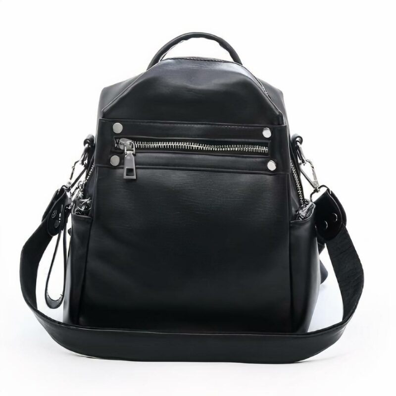 Mochila casual para mujer - Negra - Mochila escolar Mochila