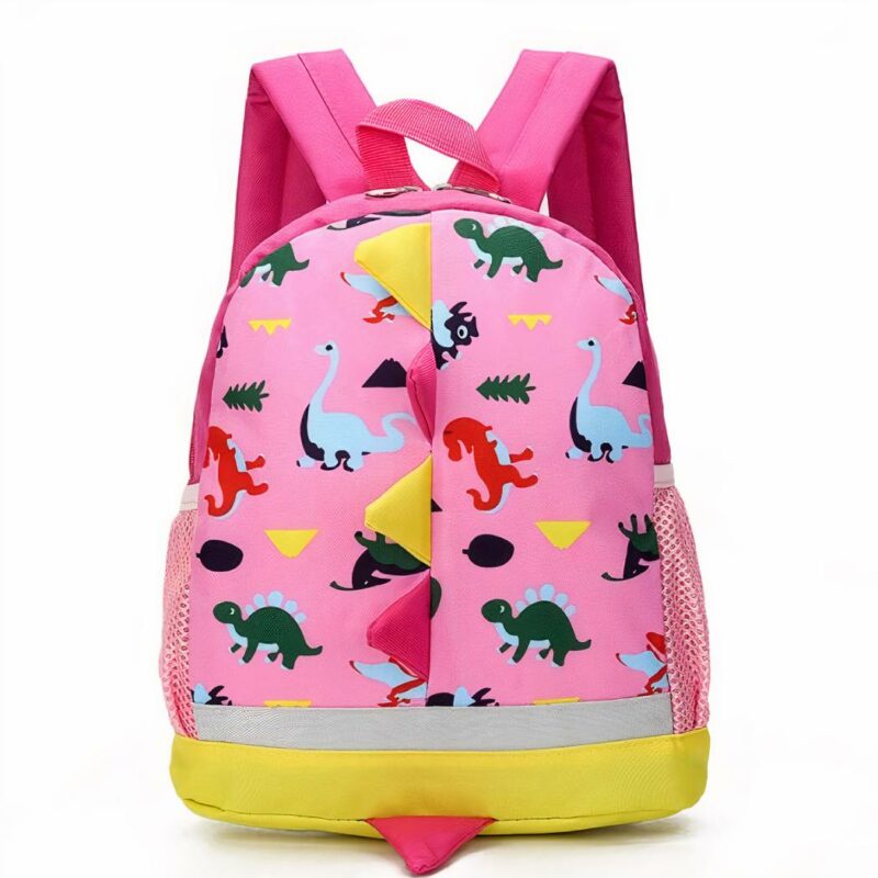 Mochila infantil con estampado de dinosaurios - Rosa - Mochila infantil Mochila escolar