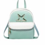 Mini mochila de cuero PU para mujer - Verde - Producto de bolso