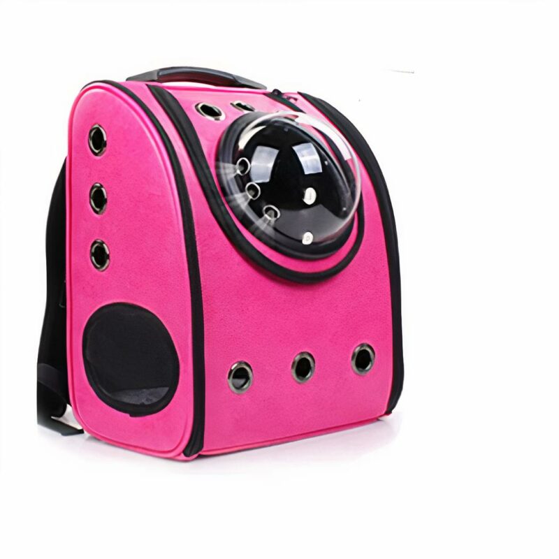 Bolso burbuja de viaje vintage para mascotas - Rosa oscuro - Gato Perro
