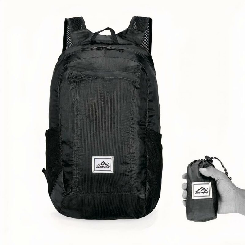 Mochila plegable - Negra - Mochila Mochila de senderismo