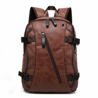 Mochila vintage de cuero para hombre - Marrón - Bolsa mochila