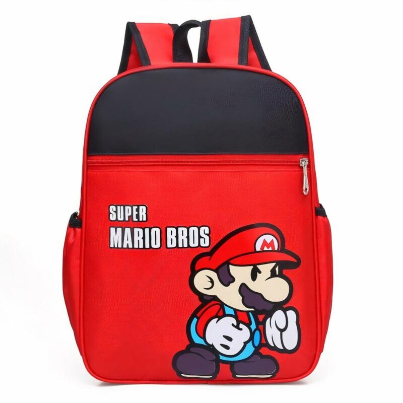 Mochila escolar estampada de Super Mario - Mochila mochila para niños