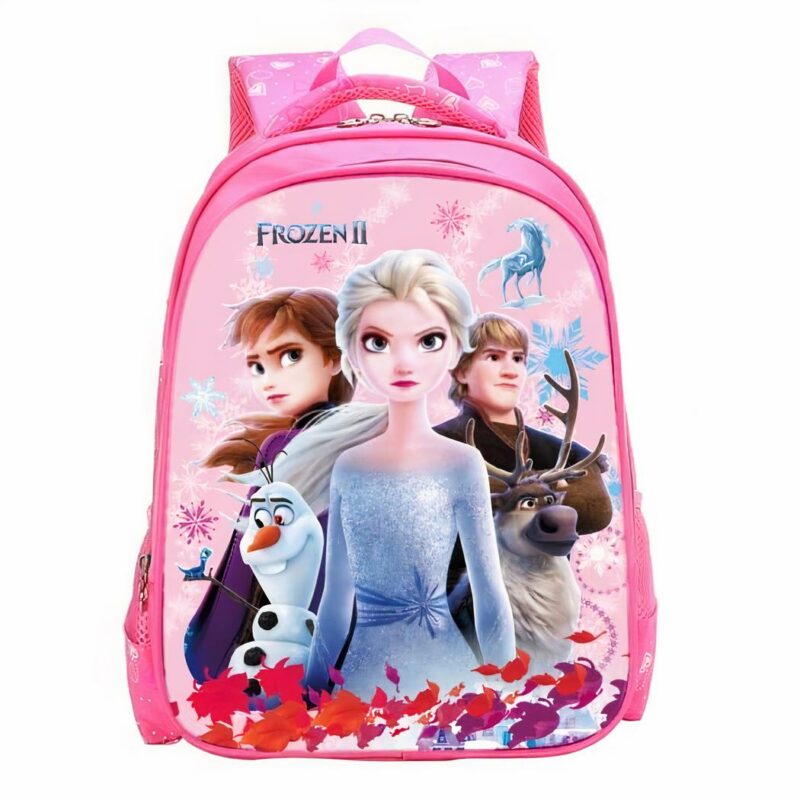 Mochila Elsa y Anna, La Reina de las Nieves - Roja - Mochila escolar Frozen