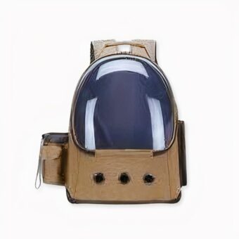 Esta mochila transparente con dos bolsillos es el accesorio perfecto para los amantes de los gatos.