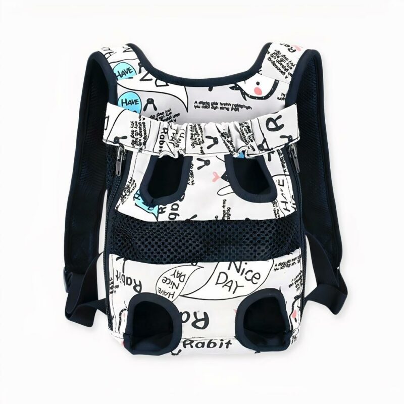 Le encantará esta mochila ajustable para perros y gatos por su practicidad y comodidad. Su compañero no estará encerrado en un compartimento con esta mochila para animales. Tendrá la cabeza y las patas fuera gracias a su diseño único.