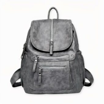 Esta bonita mochila de piel sintética y aspecto vintage le seguirá en todas sus aventuras Pronto se convertirá en un imprescindible de su armario. Sus numerosos bolsillos con cremallera le dan un aspecto moderno y facilitan el almacenamiento de todas sus cosas, ¡para que pueda llevarla a todas partes!