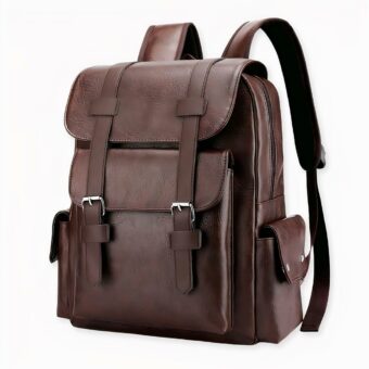 Esta mochila unisex de cuero PU es perfecta para hombres y mujeres que buscan un estilo informal.
