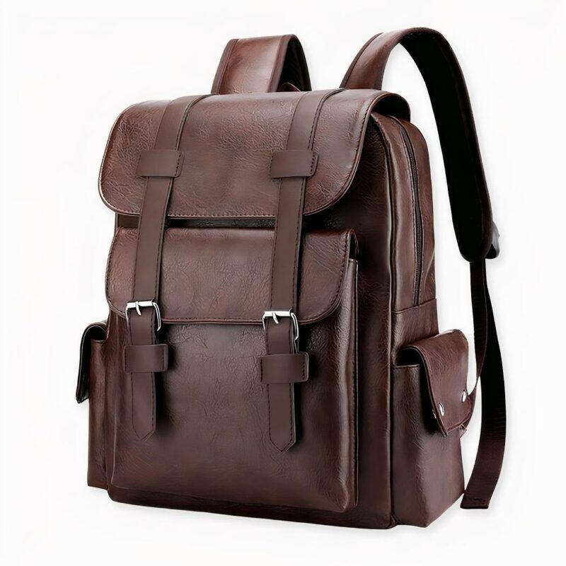IMG_Sac_ý _dos_en_cuir_PU_unisexe_style_décontracté_1F Esta mochila unisex de cuero PU es perfecta para hombres y mujeres que buscan un estilo informal.