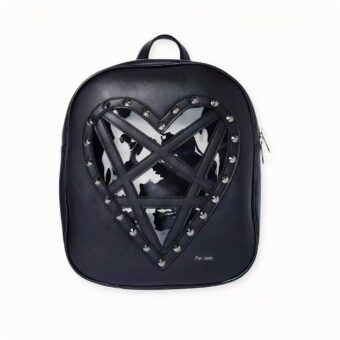 Esta mochila gótica de cuero PU es imprescindible para cualquier mujer que ame el estilo rockero y rebelde. Fabricada en piel de alta calidad, esta mochila es duradera y resistente.