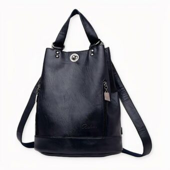 Este bolso vintage de polipiel en forma de monedero aportará un toque de originalidad y practicidad a todos sus conjuntos Con sus numerosos bolsillos, podrá llevar todas sus cosas cuando salga por la ciudad o la playa. Disponible en negro, azul, gris, morado y rojo, ¡la elección es suya!