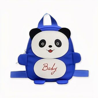 Pequeña mochila escolar panda azul, de buena calidad y muy a la moda.