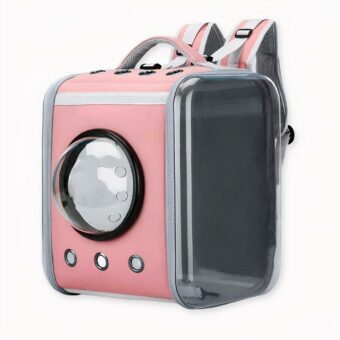 Esta mochila cuadrada transparente para mascotas es el accesorio ideal para todos los dueños de mascotas.