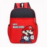 Mochila escolar estampada Super Mario - Mochila Mochila para niños, roja. Buena calidad y muy a la moda.
