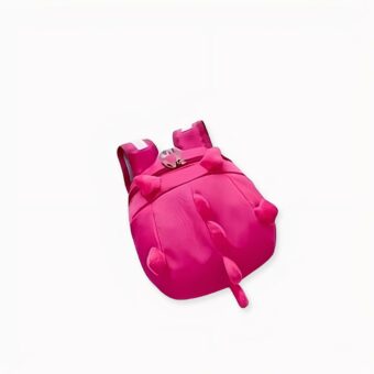 Mochila preescolar dinosaurio rosa. Buena calidad y muy a la moda.