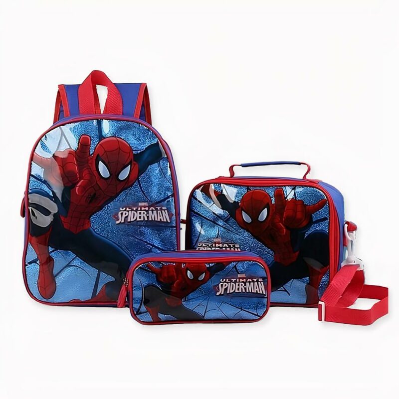 Ensemble_3_pièces_sac_d’école_Spider-man_2 Juego de mochilas escolares Spider-man 3 piezas - Mochila escolar Mochila para niños