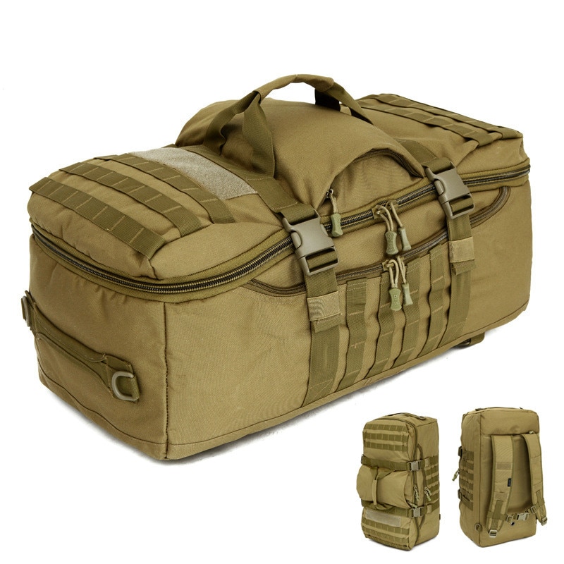 Mochila multifunción verde militar 60L