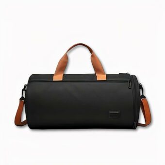 Bolso deportivo negro y marrón para hombre y mujer