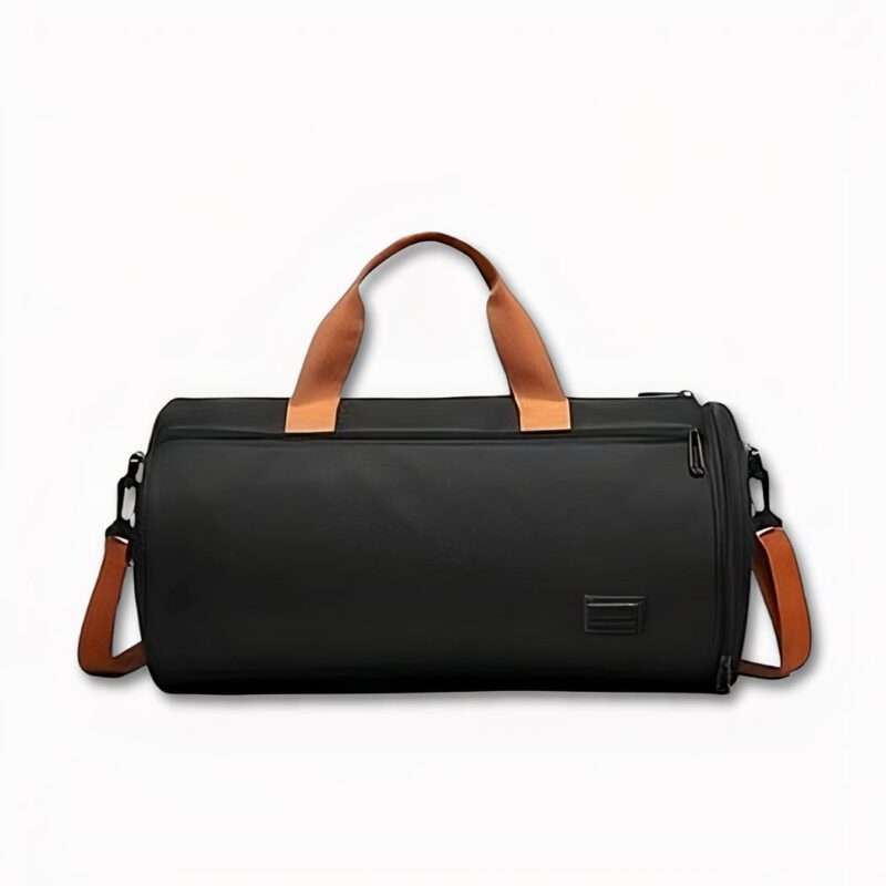 Bolso deportivo negro y marrón para hombre y mujer