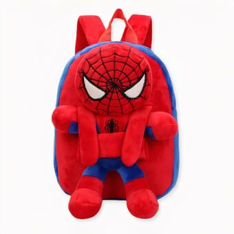 Mochila Spider-man con espalda de felpa, de buena calidad y muy de moda.