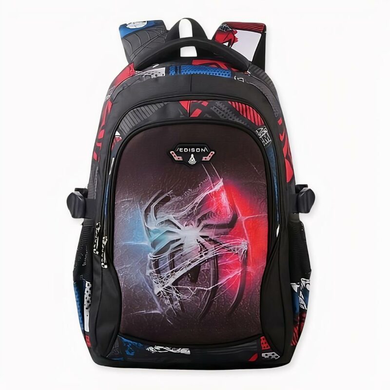 Mochila escolar Spiderman en negro