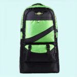 Mochila de esquí de 60L en nailon verde y negro de alta calidad