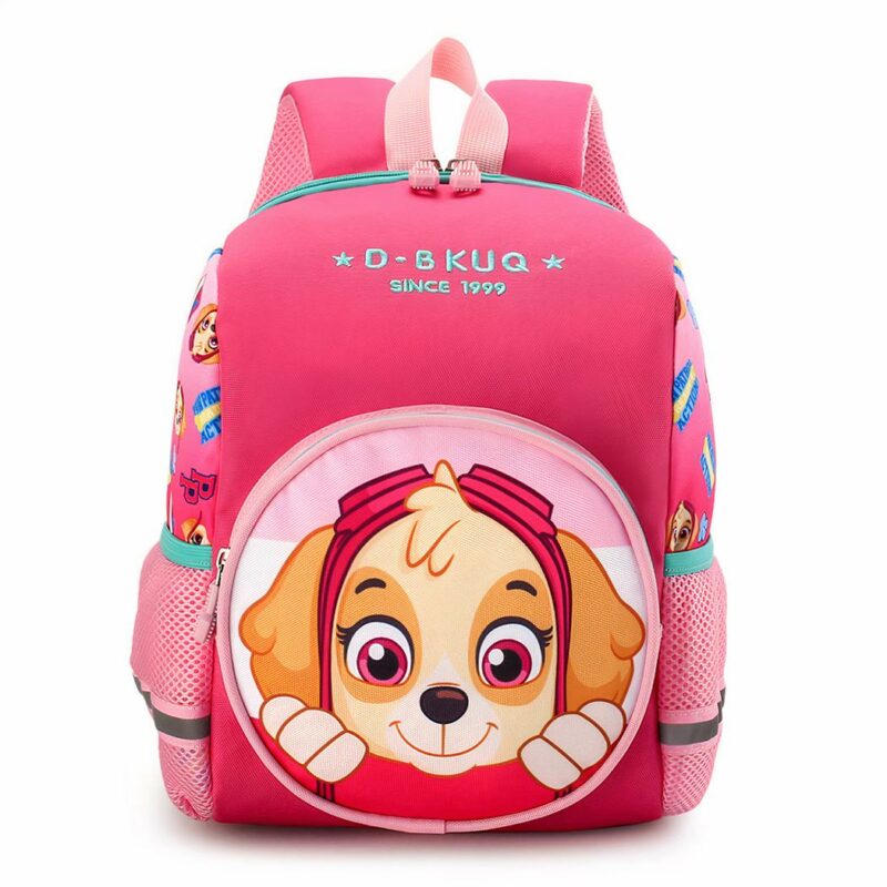 Mochila de moda de franela rosa Patrol