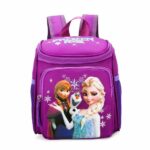 Mochila de niña Snow Queen de poliéster morado con dibujos
