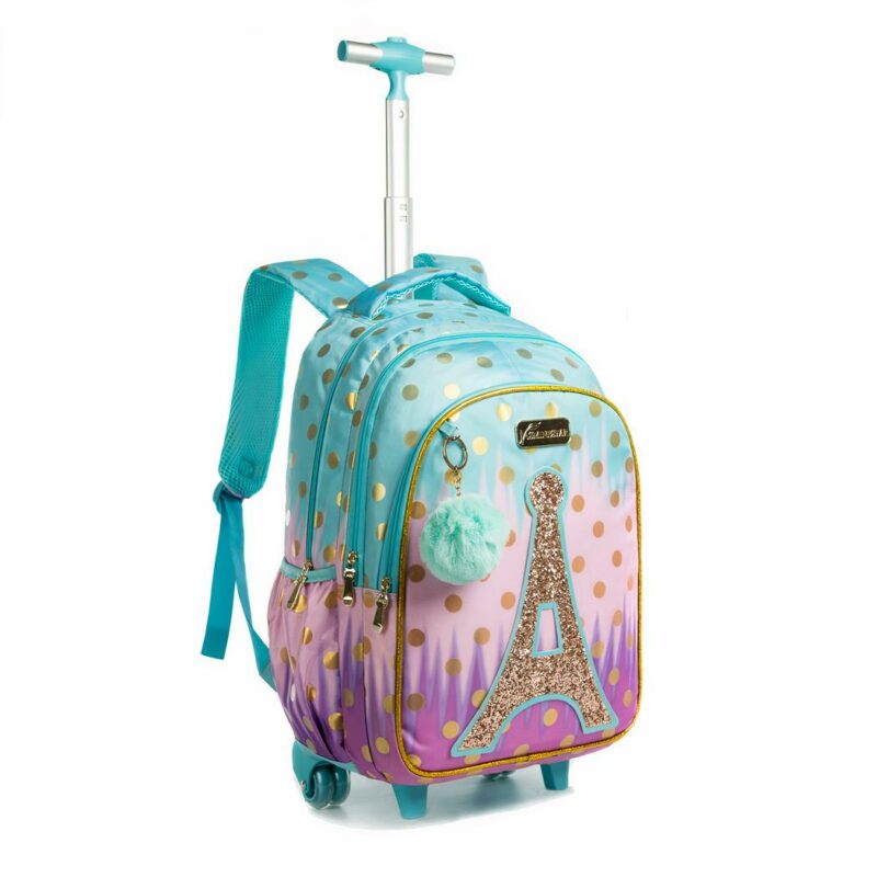 Mochila 3 en 1 con motivos de la Torre Eiffel para niñas 6