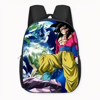 Dragon Ball GT Son Goku nivel cuatro mochila de colores. Buena calidad y muy a la moda.