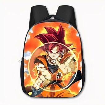 Dragon Ball Son Goku Super saiyen dios mochila. Buena calidad y muy de moda.