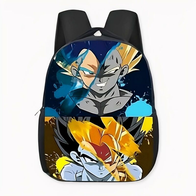 Dragon Ball Z Son Goku y Vegeta mochila negro con el patrón, de buena calidad y muy de moda.