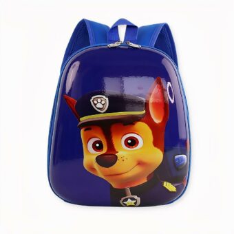 Mochila Patrol para niñas y niños azul con fondo blanco