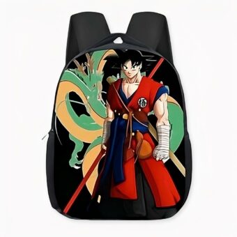 Mochila negra Dragon Ball Z Son Goku. Buena calidad y muy a la moda.