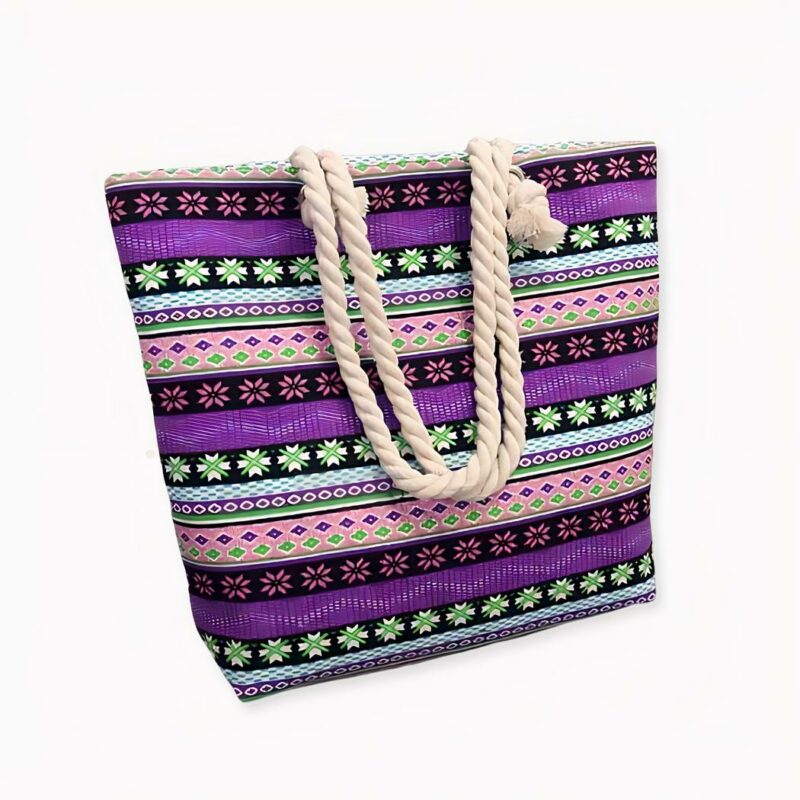 ¿Busca el bolso perfecto para llevar a la playa este verano? Nuestra nueva bolsa de playa para mujer es justo lo que necesita Su diseño sencillo y desenfadado invita a relajarse y se adapta fácilmente a todo tipo de ropa.