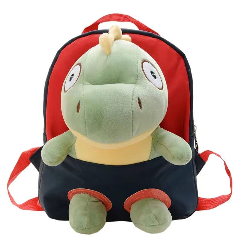 Mochila de dinosaurio negro liliputiense para niños