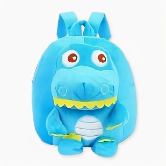 Mochila de dinosaurio liliputiense en forro polar azul. Buena calidad y muy a la moda.