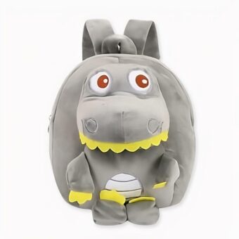 Mochila de dinosaurio liliputiense en forro polar gris. Buena calidad y muy de moda.
