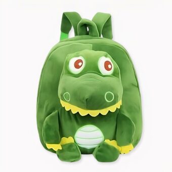 Mochila de dinosaurio liliputiense en forro polar verde. Buena calidad y muy a la moda.