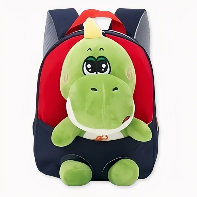 Mochila infantil liliputiense con felpa de dinosaurio azul marino. Buena calidad y muy de moda.