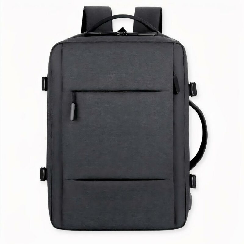 La mochila de viaje ergonómica en gris oscuro liso es perfecta para los que siempre están en movimiento. Su diseño único hace que sea cómoda de llevar, incluso cuando va completamente cargada. La mochila dispone de numerosos bolsillos y compartimentos, lo que facilita la organización de todo lo que necesita en sus desplazamientos. Las correas de los hombros son ajustables, para que pueda adaptar la mochila a la forma de su cuerpo. El color gris oscuro liso es perfecto para quienes desean una mochila discreta que no destaque.