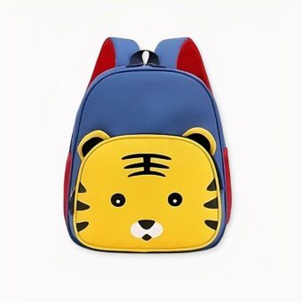 Mochila de guardería con diseño Tigger amarillo, blanco y negro.