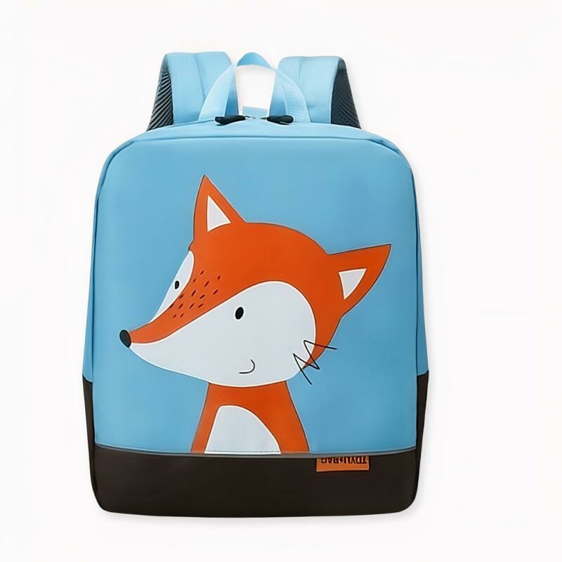 Mochila infantil ilustrada con un adorable zorro de colores. Buena calidad y muy a la moda.