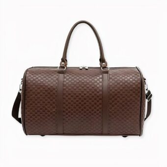 Elegante bolsa de viaje masculina de gran capacidad en polipiel de moda de alta calidad.