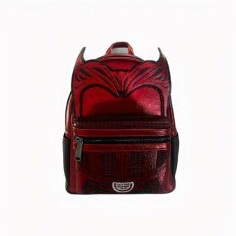 Mochila rojo brillante con la Bruja Escarlata de Marvel